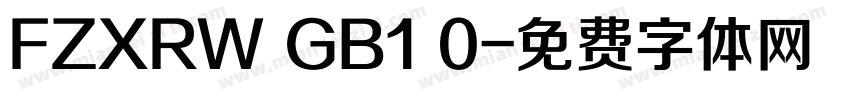 FZXRW GB1 0字体转换